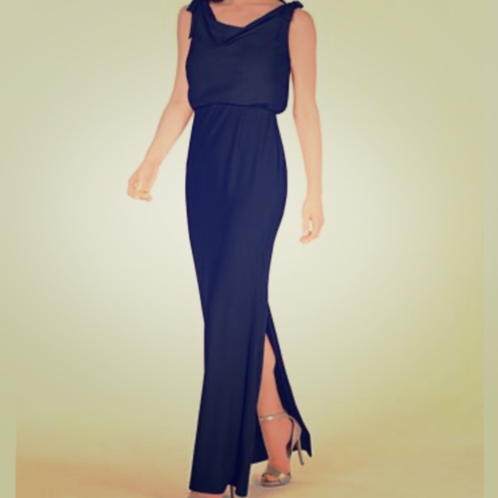 NWT Adrianna Papell midnight blue gown